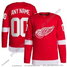 Detroit Custom Red Wings Hockey Jerseys 88 Patrick Kane 71 Dylan Larkin 53 Moritz Seider 23 Lucas Raymond 34 Alex Lyon 14 Robby Fabbri 41 Shayne Gostisbehere J.T. Compher