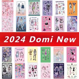 2024 Domi Equal Replacement Stickers New Korean Style Character Pocket Stickers Mobile Phone Case Decoration