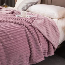 White Milk Velvet Blanket Autumn Winter Warm Blankets for Bed Soft Coral Fleece Sofa Throw Blanket Comfortable Thicken Bed Sheet