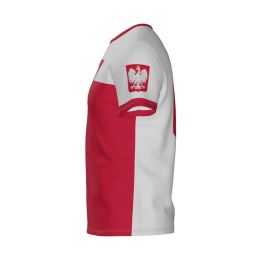 Custom Polska Football Jersey Tops Tee Shirts Poland Eagle Emblem Graphic T Shirt for Men Clothing 3D Print Polish Totem T-shirt