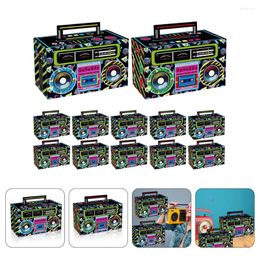 Mugs 12pcs 80s Portable Candy Boxes Dessert Storage Cassette Tape Bucket Centrepieces