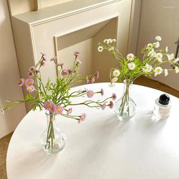 Decorative Flowers Artificial Small Chamomile Daisy Fresh Ornaments Table Decoration Plastic