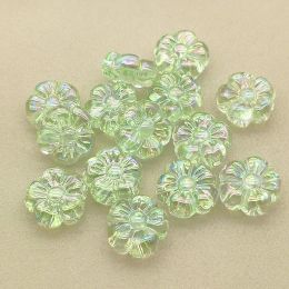 New Arrival! 19x20mm 100pcs UV/Aurora Clear Flower Beads For Handmade Earrings/Necklace DIY Parts.Jewelry Findings&Components