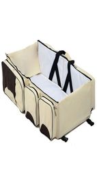 Baby 3 In 1 Multifunctional Diaper Bags Travel Bassinet Portable Bassinet Changing Pad Station8323815