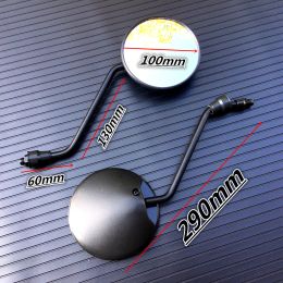 2pcs 8mm/10mm Universal Motorcycle Round Side Back View Mirror motorbike Side Mirrors e-bike Scooter Rearview
