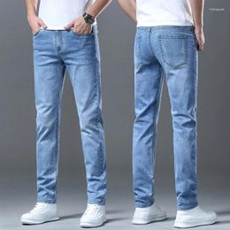 Men's Jeans 2024 Spring Classic Style High Quality Regular Fit Business Fashion Denim Advanced Stretch Trousers Male Brand Pants