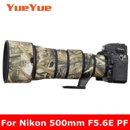 Mount for Nikon Afs Nikkor 500mm F5.6 E Pf Ed Vr Waterproof Lens Camouflage Coat Rain Cover Lens Protective Case Nylon Guns Cloth