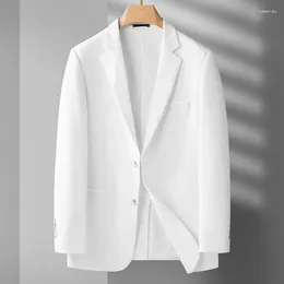 Men's Suits (XL-7XL) 2024 White Plus Fat And Large Suit Loose Stylish Handsome Business Formal Single West Casual Jacket