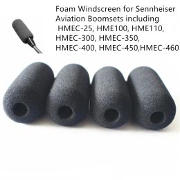 Accessories 10Pcs High quality dense mic foam windscreen microphone covers Sponge windshield for HMEC25 HME100 HME110