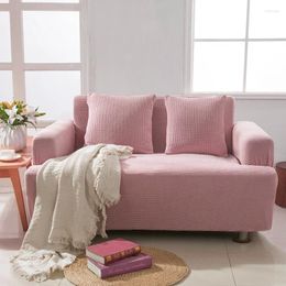 Chair Covers Elastic Sofa Cover Polyester Solid Color Simple Modern High Quality All-inclusive Breathable For Living Room Single Two Seater