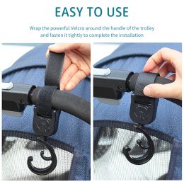 1Pair Baby Pram Hooks Rotate 360 Degree Stroller Carriage Storage Bag Hooks Universal Hanger Stroller Accessories