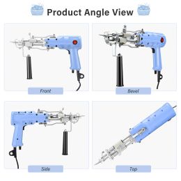 Tufting Gun Kit 2 in 1 Rug Gun Cut Pile and Loop Pile Rug Tufting Gun Kit, Electric Carpet Rug Gun with Yarn Tufting Cloth