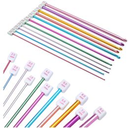 11 Size Tunisian Afghan Crochet Hooks Multicolor Aluminum Knitting Needles Hook Multicolour Crochet Hook 2 - 8 mm