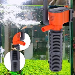 Oxygen Supply Small Fish Tank Filter Long Lifespan Fish Tank Filter Reliable Three-in-one Built-in Submersible Pump