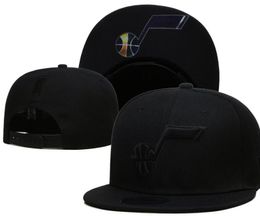 American Basketball "JAZZ" Snapback Hats 32 Teams Luxury Designer Finals Champions Locker Room Casquette Sports Hat Strapback Snap Back Adjustable Cap a11