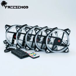 Cooling FREEZEMOD computer 12CM full Colour fan hydraulic bearing CE certification 366 mode gradient. RBWCH5