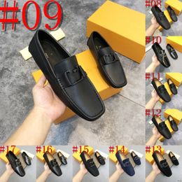 40Model Men High Quality Leather Designer Loafers Men Casual Shoes Moccasins Slip On Men's Flats Fashion luxurious Men Dress Shoes Male Driving Shoes Size 38-46