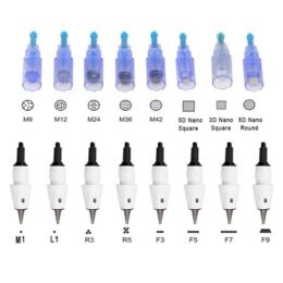 Artmex PMU Needle Permanent Makeup Cartridges Needles Nano Screw Port Tips V3 V6 V8 V9 V11 for PMU Tattoo MTS System Machine