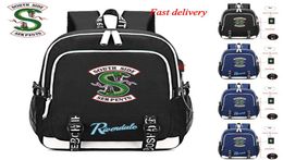 Riverdale South Side Serpents Jughead Backpack USB Charging Port Headphone Casual Travel School Bag Boy Student Laptop Shoulderbag6938316