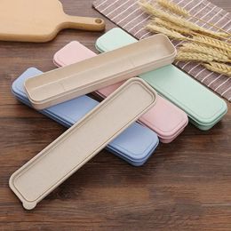 Tableware Box Portable Flip Cover Type Cutlery Case Environmentally Friendly Spoon Storage Box Drop-resistant Household Supplies