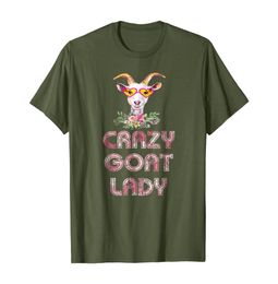 Lustige Ziege Lady T Shirt Crazy Farmer Tee Geschenk Retro Vintage08024307