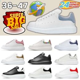 Scarpe designer scarpe casual sneakers uomini uomini donne in pelle in pelle scarpe in pelle scamosciata in pelle scamosciata in pelle scamosciata multicolour sports rosa bianco sneakers riflettente dimensione 36-47