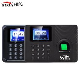 Electronics Fingerprint Attendance Biometric Machine System Employee Keypad Electric Time Clock Recorder USB Data Manage