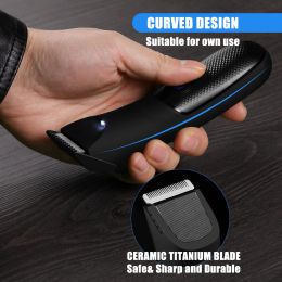 Body Hair Trimmer for Men Electric Groyne Hair Trimmer Rechargeable Ball Shaver Groomer Replaceable Ceramic Blade Heads Waterp