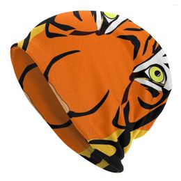 Berets Bengal Tiger Bonnet Hats Knitting Autumn Winter Outdoor Skullies Beanies Unisex Men's Women's Adult Warm Caps