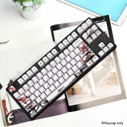 Accessories 110 Keys PBT Keycap DyeSublimation Plum Blossom Cherry Profile Key Cap DIY Mechanical Keyboard Keycap Set Japanese