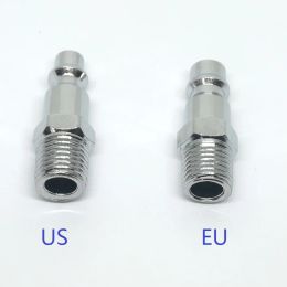 1/4" External Thread Pneumatic Quick Coupling Male Connector US Style European Style Joint