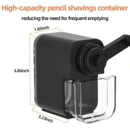 Portable Manual Pencil Sharpener for Art Students,Suitable 6-8mm Sketching Charcoal/Colored/Graphite Pencils