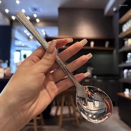 Spoons 316 Stainless Steel Thickened Spoon Creative 21.2cm El Pot Soup Essential Tool For Home Kitchen