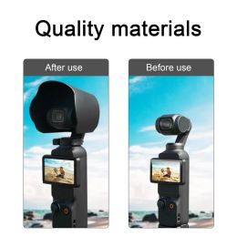 High-quality Abs Lens Shade for Camera Camera Accessories Lens Hood Sunshade Protective Cover for Osmo Pocket 3 for Camera