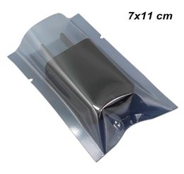 7x11 cm Open Top AntiStatic Poly Plastic Vacuum Heat Seal Bags for Electronics Accessory Vacuum Heat Seal Hard Disk USB Cable Sto1729064