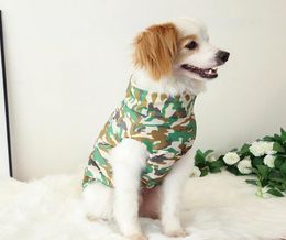 Dog Apparel Camouflage Cotton Clothing Autumn And Winter Ski Vests Thickened Warm Storm Jackets Pet Vest