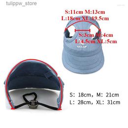 Dog Apparel Dog Apparel Summer Pet Cap With Ear Solid Colour Baseball Caps For Medium Small Dogs Wear-resistant Sun-proof Cat Hat Accessories L46