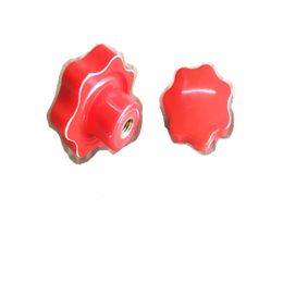 2pcs Red Star Handle Star Handle Knob Plum Blossom Rubber Head Hand Screw Nut m4 m5 m6 m8 m10 m12 m16