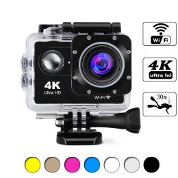 Cameras 4k Sports Camera WiFi Diving Sports Camera DV Anti Shaking Portable Cycling Recorder HD Waterproof Outdoor Underwater Camera