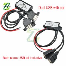 DC-DC USB Car Power Charger Buck Converter Voltage Regulator 12V To 5V3A 15W Car Monitor Potting Waterproof Power Supply Moudle