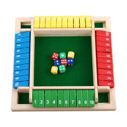 Game Table Gift Parent-Child Game Digital Board Children's Toys Games Wooden Number Game Shut The Box Dice Game