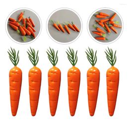 Decorative Flowers 25 Pcs Carrot Fake Decor Faux Plants Toy Room Micro Landscape Foam Simulation Home