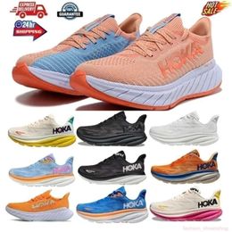 Time New to FLY ONE Bondi Running Shoes Clifton 8 9 Black White Trainer Designer Women Summer Orange Amber Hokahs Womens Free