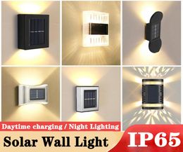 Outdoor Solar Wall Lamps IP65 Waterproof Garden Lights Up And Down Lighting Decorative Street Light for Home Stair Fence Patio Gat3771354