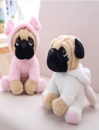 20CM Stuffed Simulation Dogs Plush Sharpei Pug Lovely Puppy Pet Toy Animal Toy Children Kids Birthday Christmas Gifts LA0851922217