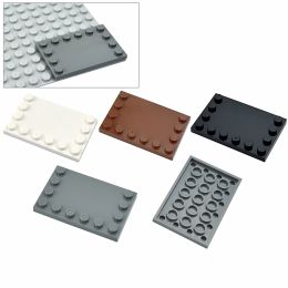 MOC Bricks Compatible Assembles Particles 6180 6x4 With Studs On Edges For Building Blocks Parts Educational High-Tech Part Toys