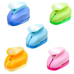 ABS Plastic Kid Hole Punch Cute Handmade Scrapbooking Craft Hole Punch DIY Paper Cutting Paper Shaper Cutter Children