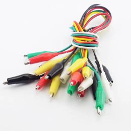 1/5/10 Pcs Electric Alligator Clips DIY Electrical Double-ended 5 colour Test Jumper Wire Roach Clip Crocodile Clips Cable