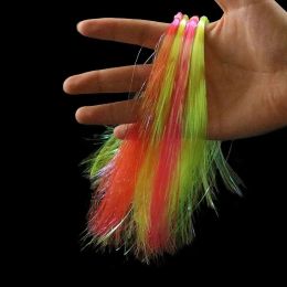 Fly Fishing Tinsel Assist Hooks Shinning Film Line DIY Fishing Jig Hook Streamer Flies Fly Tying Materials Flash Fishing Lure