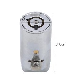 Zinc Alloy Universal Size Key Vending Machine Cylinder Lock Tubular Key Industrial Cabinet Lock Core with 3 Keys